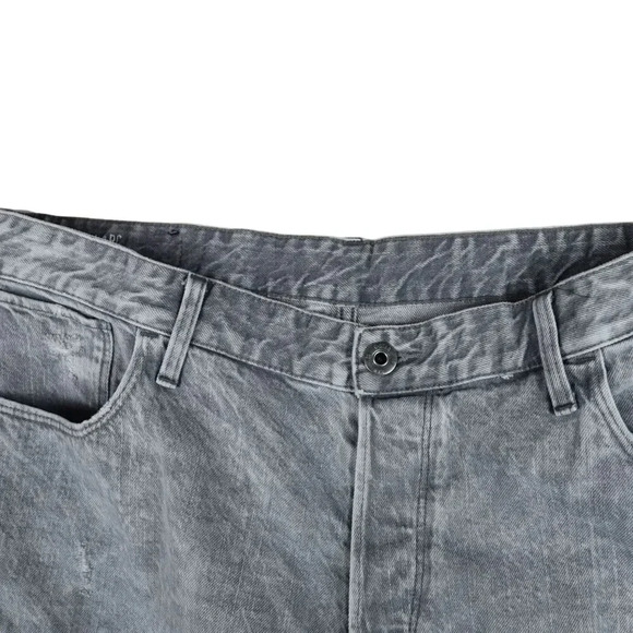 G-Star Raw Arc 3d Slim Cuffed Jeans Shorts Faded Gray 100% Cotton Men’s Sz 36 - Picture 2 of 10